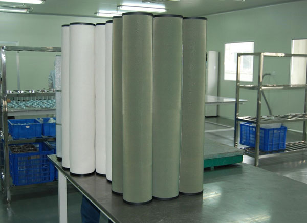 武漢濾筒除塵器廠房展示